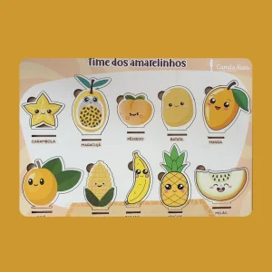 Tabuleiro de aprendizarem (amarelo)