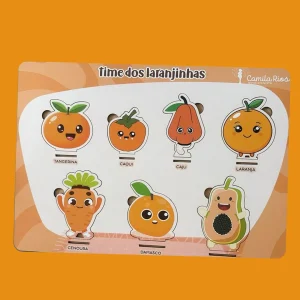 Tabuleiro de aprendizarem (laranjado)